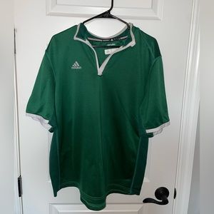 Adidas Green and Gray Men's Shirt